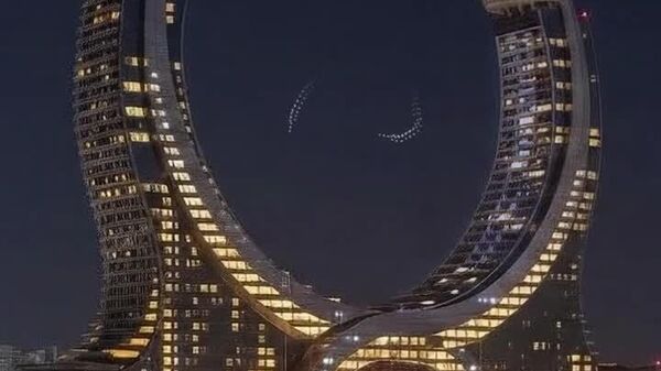 #viral | Doha Skies Light Up With Mesmerizing Drone Show - Sputnik Africa