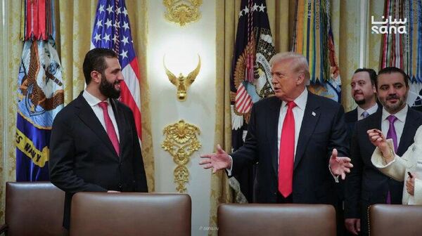 Paix au Proche-Orient, coalition antidjihadiste, liens avec Al-Qaïda: les sujets clés abordés par le chef d'État syrien et Donald Trump à Washington - Sputnik Afrique