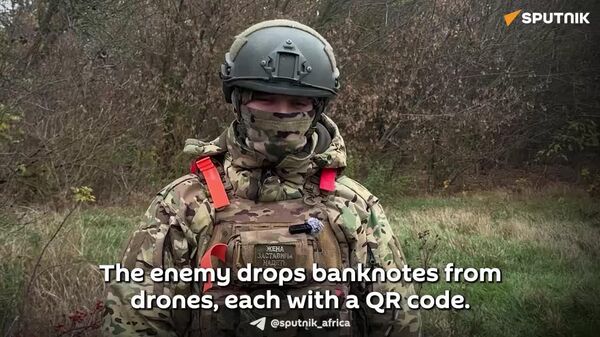 Ukrainian Military Drops Toxic Banknotes From Drones, Russian Soldier Tells Sputnik - Sputnik Africa
