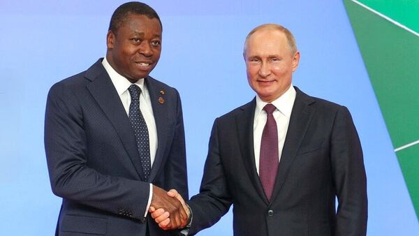 Russia's President Vladimir Putin and Togo's President of the Council Faure Gnassingbé 
 - Sputnik Africa