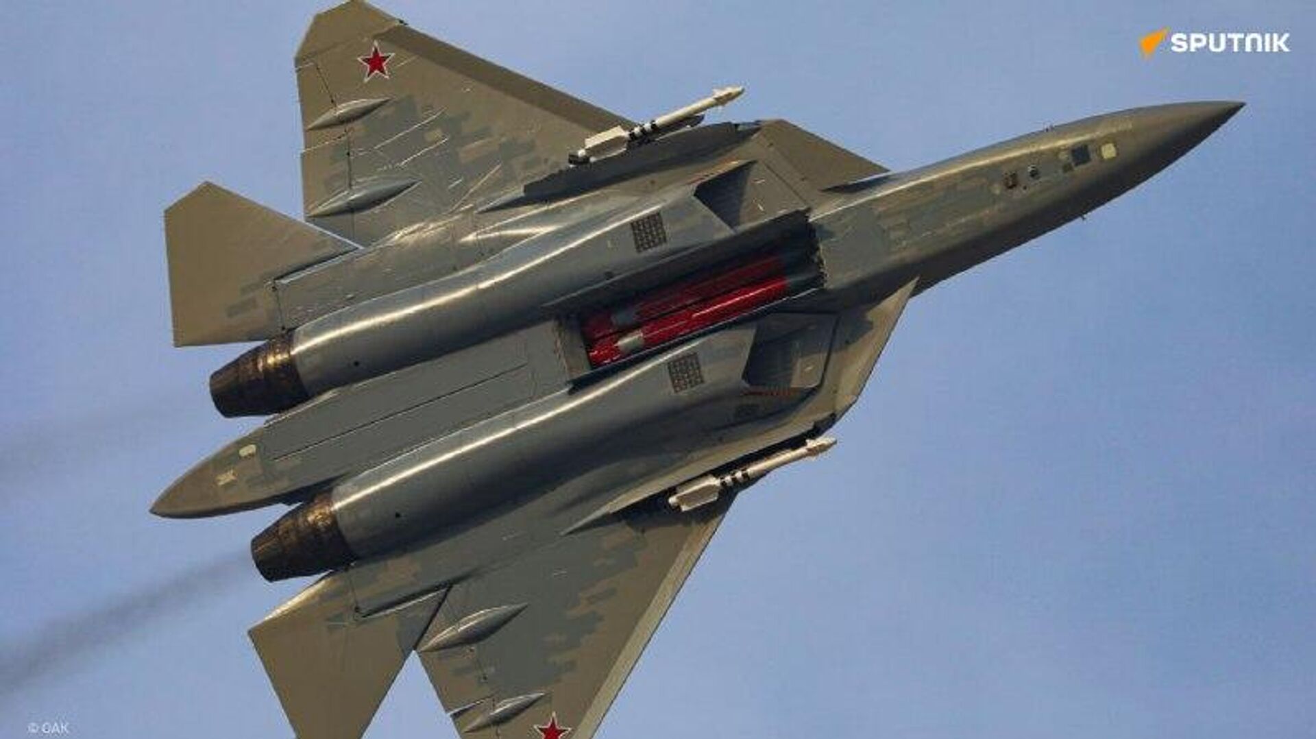 Alger aurait reçu deux premiers chasseurs furtifs Su-57E russes Alger aurait reçu deux premiers chasseurs furtifs Su-57E russes - Sputnik Afrique, 1920, 23.11.2025