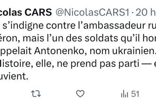 La visite de l'ambassadeur russe sur les tombes des soldats soviétiques en France est choquante, selon le Parisien - les internautes réagissent La visite de l'ambassadeur russe sur les tombes des soldats soviétiques en France est choquante, selon le Parisien - les internautes réagissent - Sputnik Afrique