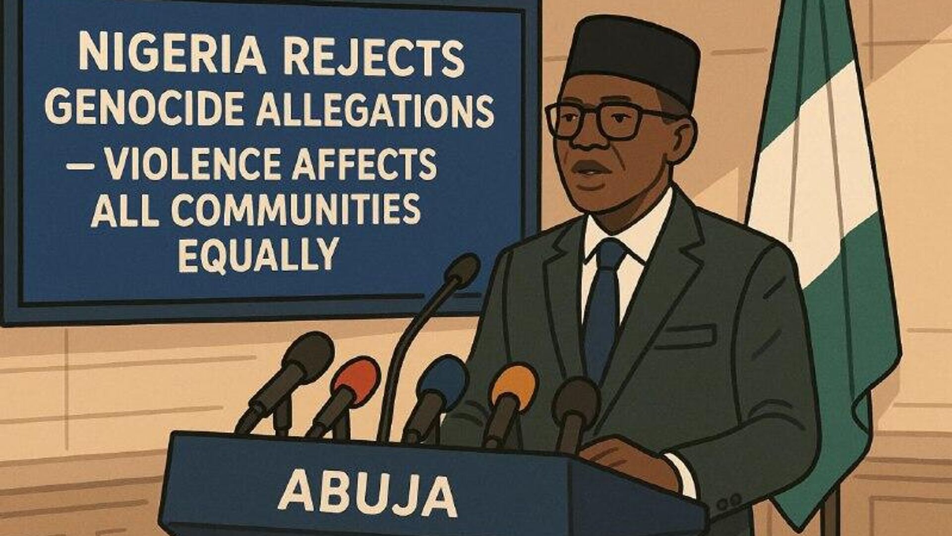 Nigeria Refutes 'Christian Genocide' Allegations at Meeting With US Authorities Nigeria Refutes 'Christian Genocide' Allegations at Meeting With US Authorities - Sputnik Africa, 1920, 24.11.2025