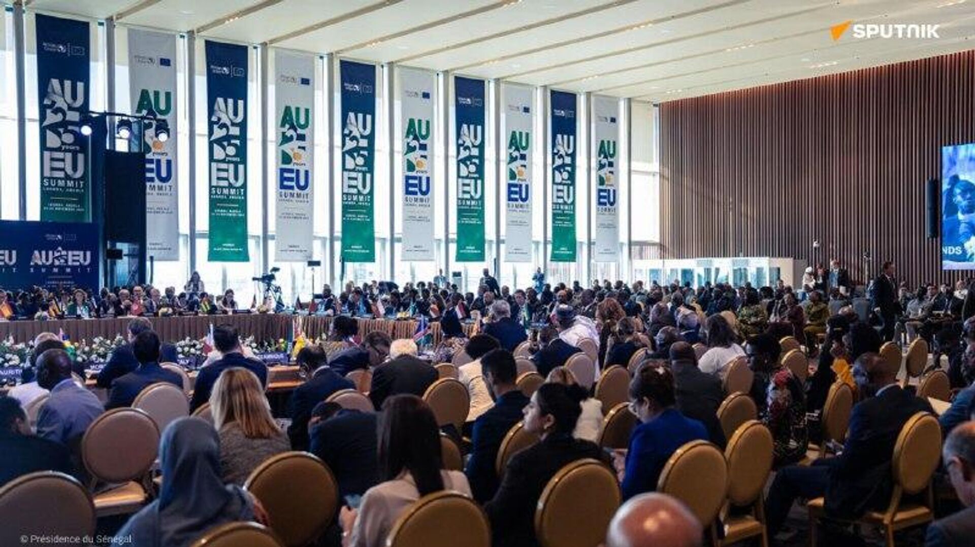 President of Senegal Highlights Need for Multilateralism at AU-EU Summit President of Senegal Highlights Need for Multilateralism at AU-EU Summit - Sputnik Africa, 1920, 25.11.2025