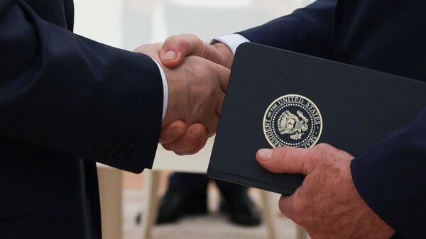 Meeting between Russian President Vladimir Putin and US Special Envoy for the Middle East Steve Witkoff - Sputnik Africa