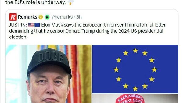 L'UE s'est ingérée dans la course présidentielle US de 2024 - envoyé du Président russe - Sputnik Afrique