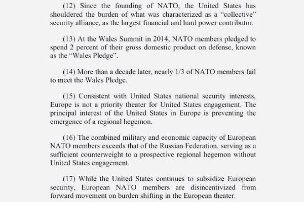 ‘Cold War relic’: Congress proposes US withdraw from NATO ‘Cold War relic’: Congress proposes US withdraw from NATO - Sputnik Africa