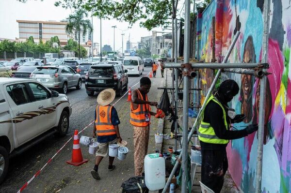 'Open-Air Gallery': Lagos Street Art Festival Paints City Bold Colors 'Open-Air Gallery': Lagos Street Art Festival Paints City Bold Colors - Sputnik Africa