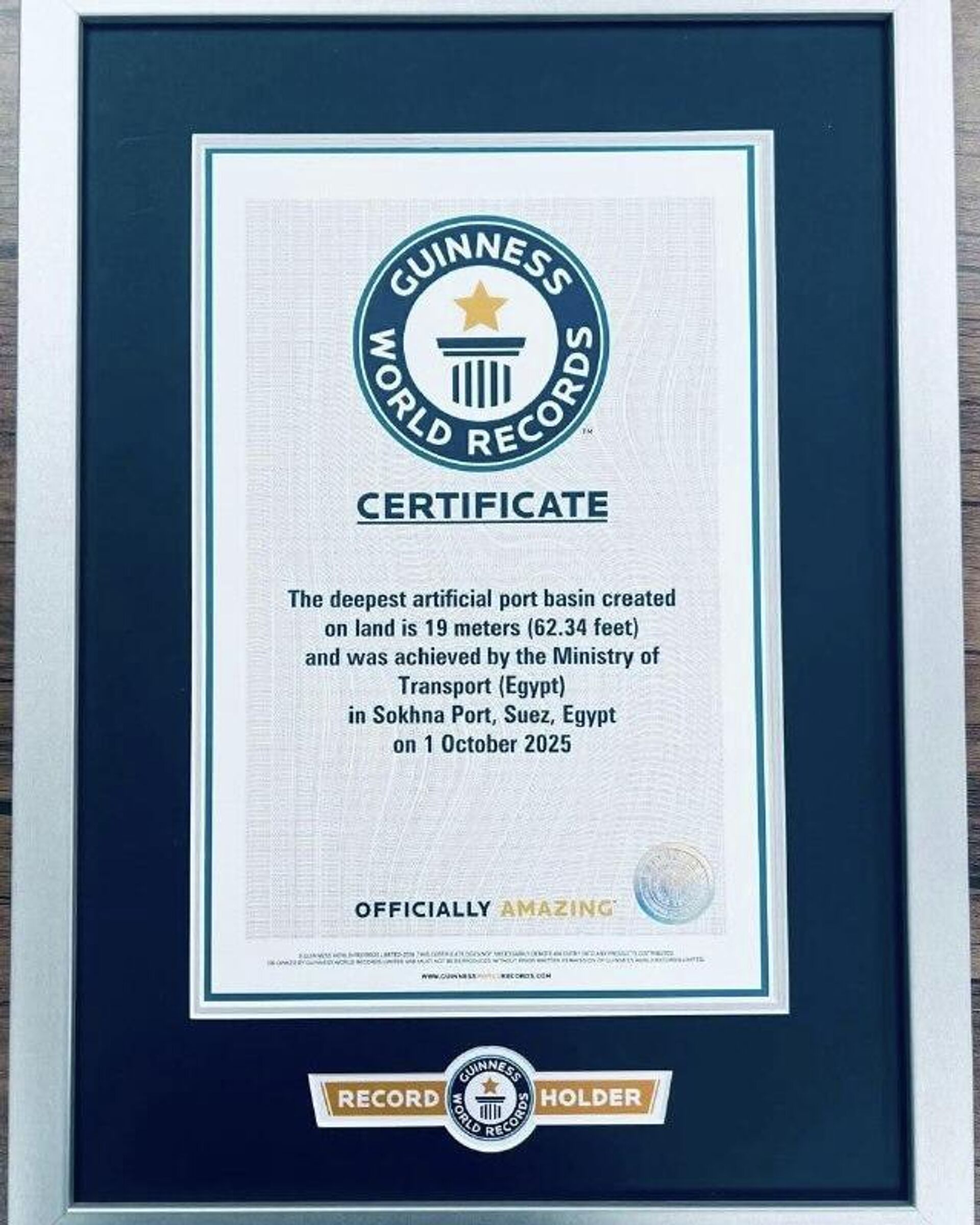 Le port d'Al-Sakhna en Égypte a établi un record du monde Guinness, devenant le bassin portuaire artificiel le plus profond sur Terre Le port d'Al-Sakhna en Égypte a établi un record du monde Guinness, devenant le bassin portuaire artificiel le plus profond sur Terre - Sputnik Afrique, 1920, 15.12.2025