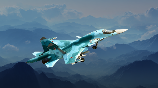 Сhasseur-bombardier supersonique russe Su-34 - Sputnik Afrique