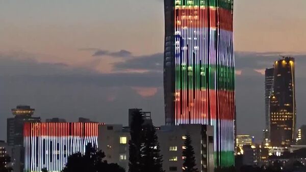Ethiopian Bank Building Dons Colors of Indian Flag - Sputnik Africa