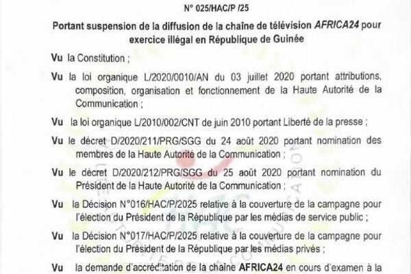 La Guinée suspend la chaîne de télévision Africa 24 - Sputnik Afrique