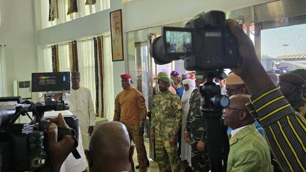 Les trois chefs d’État de la Confédération des États du Sahel ont inauguré la télévision AES - Sputnik Afrique