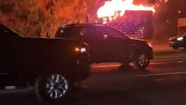 #viral | Heavy Truck Filled With Bales on Fire in Costa Rica - Sputnik Africa