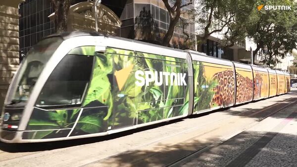 Sputnik-Branded Trams Arrive in Rio de Janeiro - Sputnik Africa