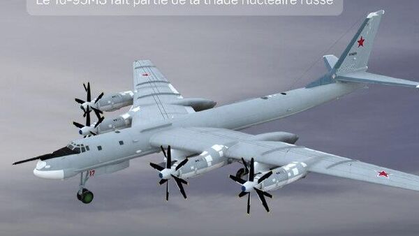 Le bombardier stratégique russe Tu-95MS - Sputnik Afrique