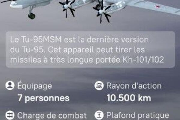 Le bombardier stratégique russe Tu-95MS - Sputnik Afrique
