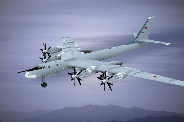 Le bombardier stratégique russe Tu-95MS - Sputnik Afrique