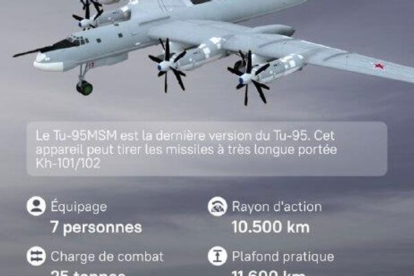 Le bombardier stratégique russe Tu-95MS - Sputnik Afrique
