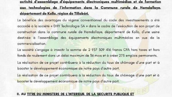 Au Niger, le gouvernement détermine les modalités de la mobilisation générale pour la défense de la Patrie - Sputnik Afrique
