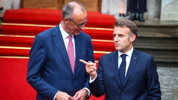 Une brouille est née entre Merz et Macron au sujet de Poutine, selon un média allemand - Sputnik Afrique