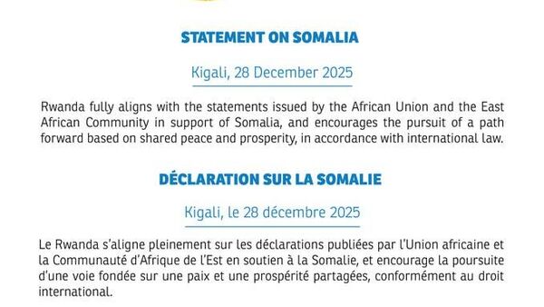 Rwanda and South Africa Reaffirm Support for Somalia’s Unity - Sputnik Africa