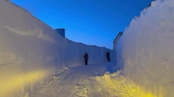 #viral | Amid Snow Walls & Polar Winds Lies Daily Life in Russia’s Northernmost Port - Sputnik Africa