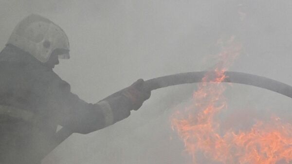 Un pompier russe, image d'illustration - Sputnik Afrique