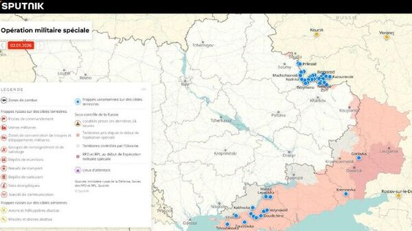 Situation dans la zone de l'opération militaire spéciale russe au 2 janvier - Sputnik Afrique