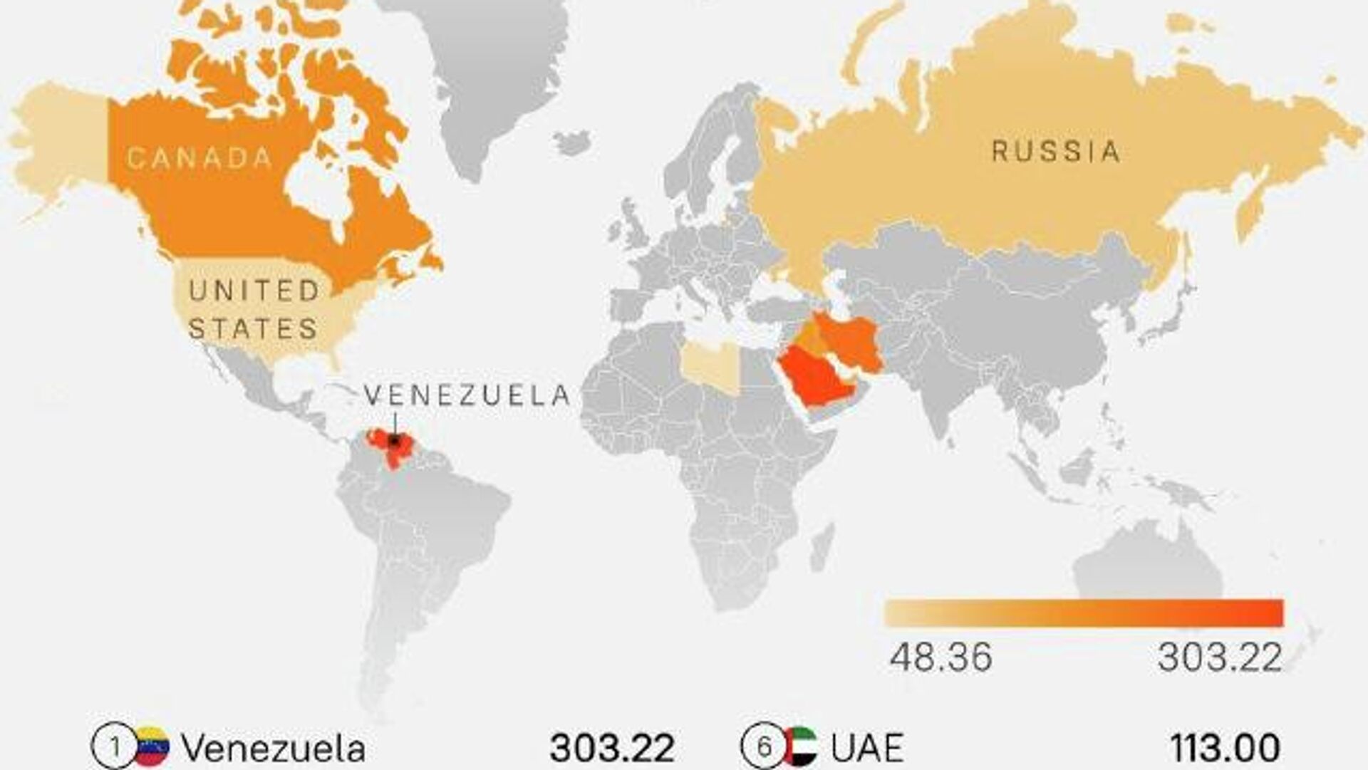 Where world’s largest oil reserves are Where world’s largest oil reserves are - Sputnik Africa, 1920, 04.01.2026