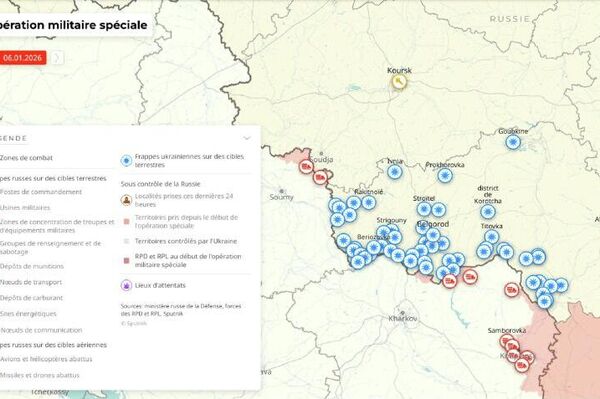 Situation dans la zone de l'opération militaire spéciale russe au 6 janvier - Sputnik Afrique