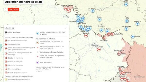Situation dans la zone de l'opération militaire spéciale russe au 7 janvier - Sputnik Afrique