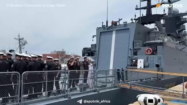 Russian Naval Ships Dock in South Africa for Multinational BRICS+ Drills, Says Diplomatic Mission Russian Naval Ships Dock in South Africa for Multinational BRICS+ Drills, Says Diplomatic Mission - Sputnik Africa