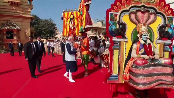 #viral | Indian PM Modi Plays Drums at National Culture Festival - Sputnik Africa