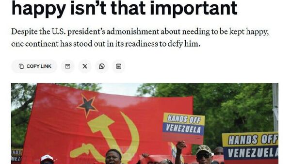 L'Afrique a fait front commun face à Trump suite à l'enlèvement de Maduro - Politico - Sputnik Afrique