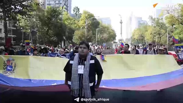Il n'y a aucune raison de soutenir ce que font les États-Unis: des milliers de personnes ont défilé à Mexico contre l'ingérence US au Venezuela - Sputnik Afrique