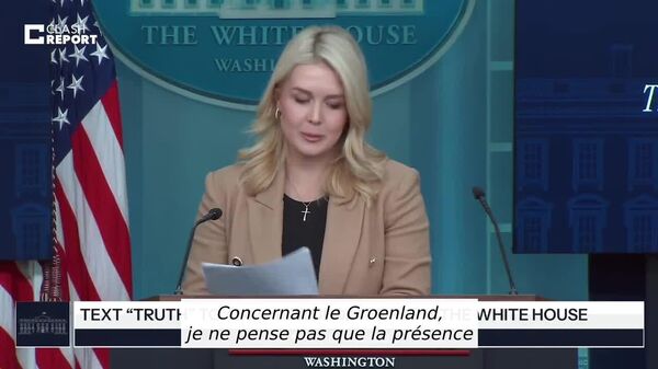 Les mouvements de troupes européennes n'affectent pas l'objectif de Trump d'acquérir le Groenland, selon la Maison-Blanche - Sputnik Afrique