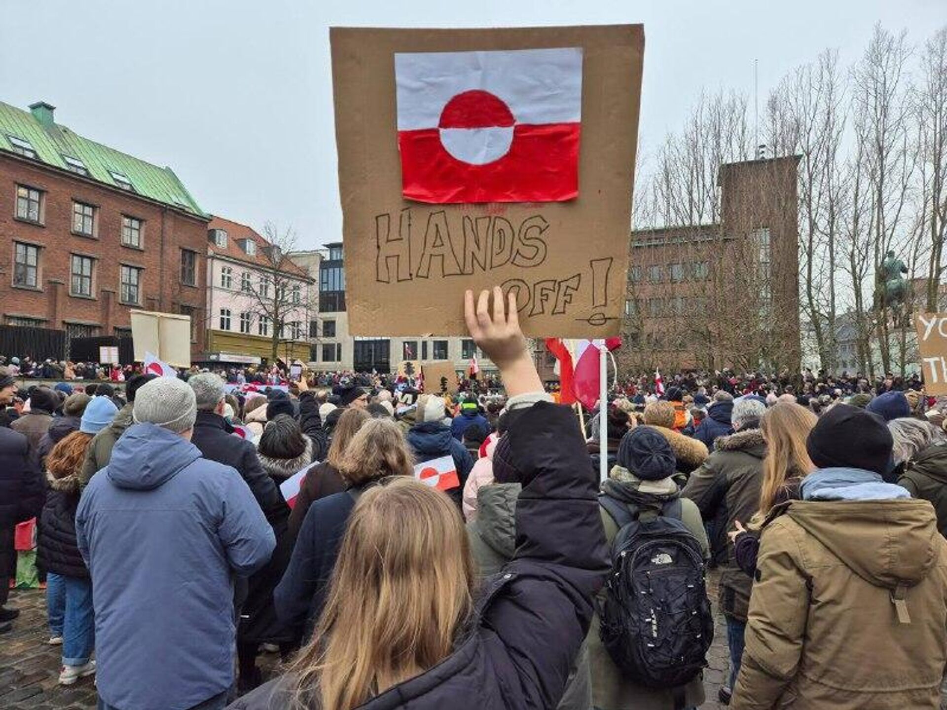 Touche pas au Groenland !: une grande manifestation dans la capitale danoise contre les ambitions expansionnistes US - Sputnik Afrique, 1920, 17.01.2026