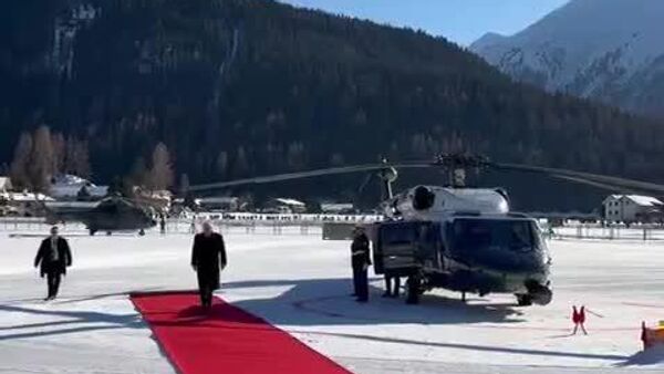 Donald Trump arrive à Davos pour le Forum économique mondial - Sputnik Afrique