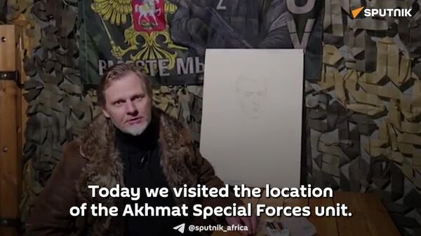 Artist Creates Series of Portraits of Russian Soldiers Stationed in Kharkov Region - Sputnik Africa