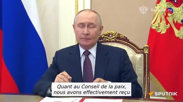 La Russie a reçu une invitation personnelle de Trump pour rejoindre le Conseil de la paix, a annoncé Poutine - Sputnik Afrique