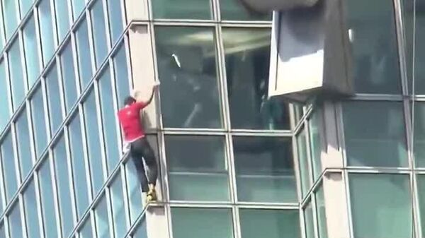 Sans équipement de sécurité: un alpiniste de l'extrême a escaladé le gratte-ciel Taipei 101, haut de 508 mètres - Sputnik Afrique