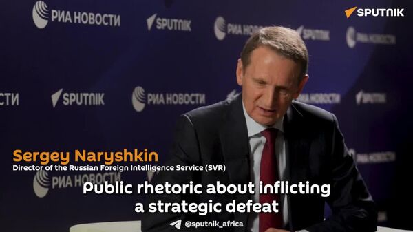 EU Russophobes Stick to Policy of Strategic Defeat on Moscow, Says Russian Foreign Intel Head - Sputnik Africa