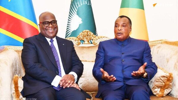 Congo-RDC: entretien prolongé entre Denis Sassou N’Guesso et Félix Tshisekedi - Sputnik Afrique