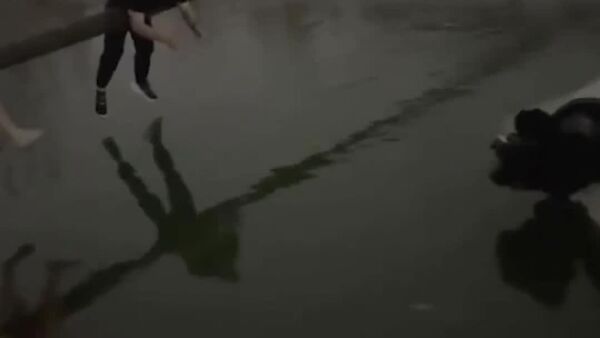 #viral | Bystanders in Russia Rescue Woman and Child From Car That Plunged into Canal - Sputnik Africa