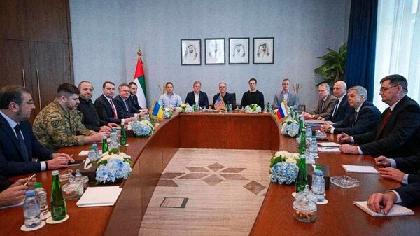 Trilateral meeting of delegations from Russia, the United States, and Ukraine in Abu Dhabi - Sputnik Africa