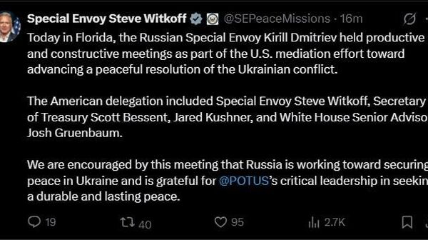 US Finds Russia's Efforts Toward Peaceful Resolution in Ukraine 'Encouraging': Trump’s Special Envoy - Sputnik Africa