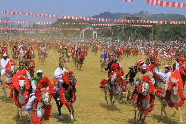 Ethiopia's Awi Community Celebrates 86th Agew Horsemen Festival With Spectacular Pride Ethiopia's Awi Community Celebrates 86th Agew Horsemen Festival With Spectacular Pride - Sputnik Africa