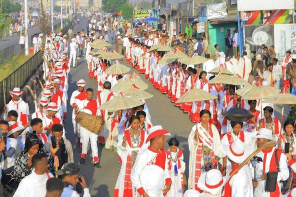 Le festival des cavaliers Agew fait vibrer le public en Éthiopie - Sputnik Afrique