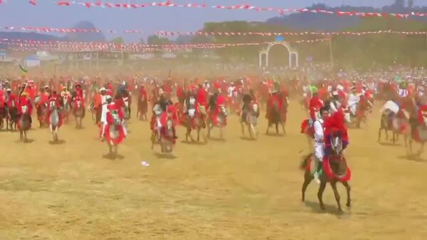 Le festival des cavaliers Agew fait vibrer le public en Éthiopie - Sputnik Afrique